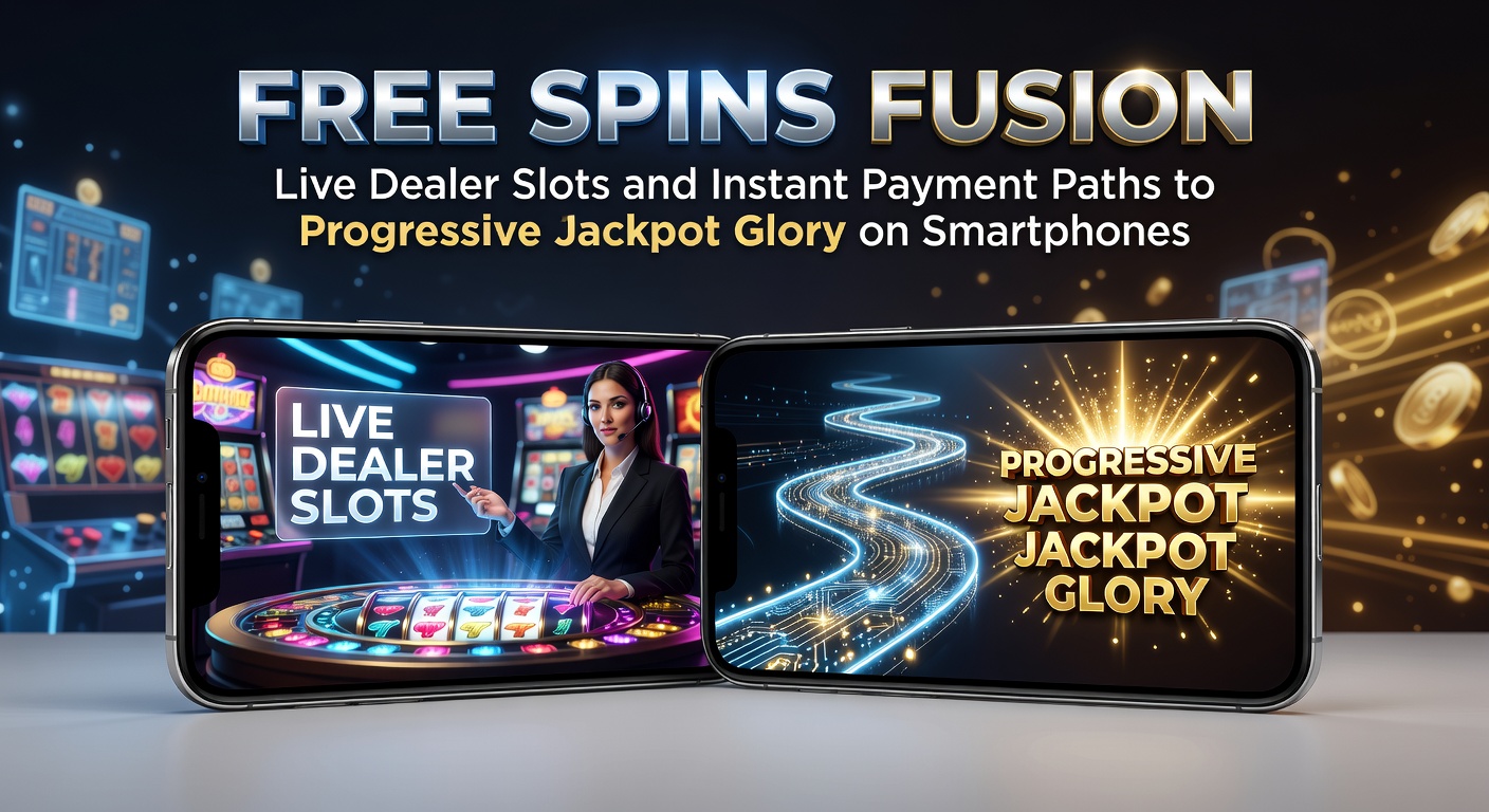 Smartphone mit leuchtendem Progressiven Jackpot und Free Spins in Aktion bei einem Live-Dealer-Slot
