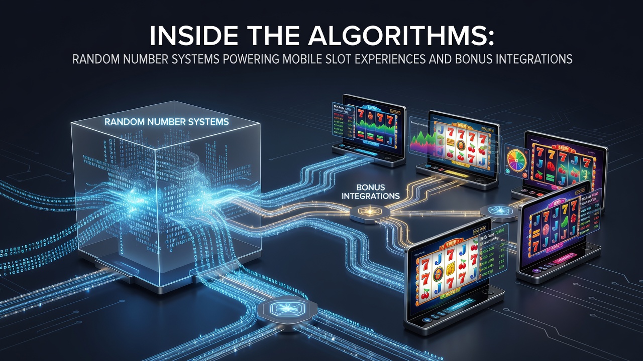 Darstellung eines mobilen Slot-Algorithmus mit Zufallszahlen und Bonus-Integrationen