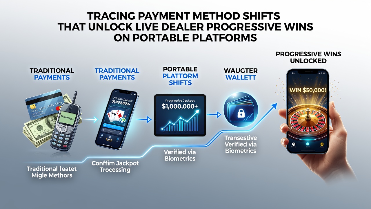 Darstellung von mobilen Transaktionen und progressiven Jackpot-Mechanismen auf Smartphones